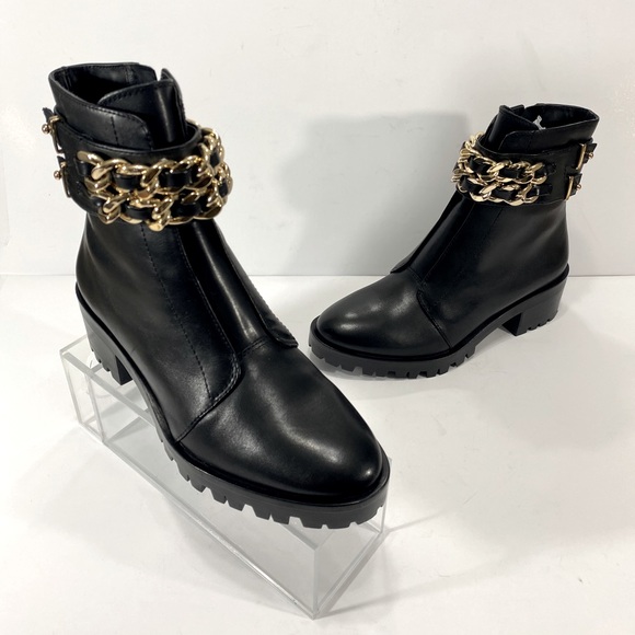 NEW KARL LAGERFELD PARIS PALMER COMBAT BOOT - Picture 8 of 11